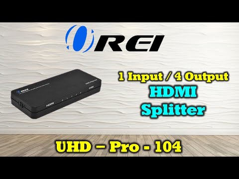 1x4 HDMI Splitter: 1-in 4-out, UltraHD 4K, Auto-Downscale, EDID (UHD-PRO104)