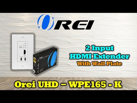 4K HDMI/USB-C Extender Over Single CAT6/7 with 4K@60Hz Wall Plate Transmitter, HDR & IR Control Upto 165ft (UHD-WPE165-K)