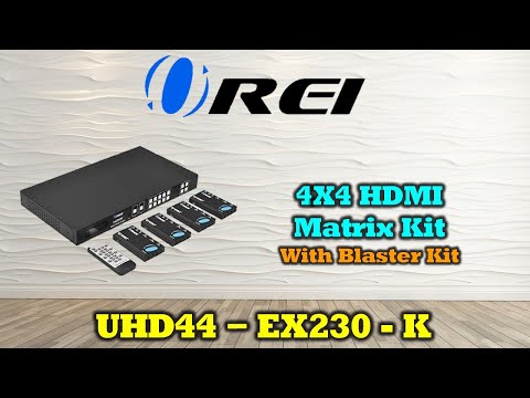 4K HDBaseT 4x4 HDMI™ Extender Matrix (Loop) - 230ft (cat6)-UHD44-EX230-K