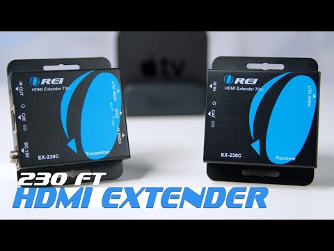 4K HDMI Extender Over CAT6/7 RJ45 4K@30Hz Upto 130 Ft & 1080p Upto 230 Ft (EX-230C)