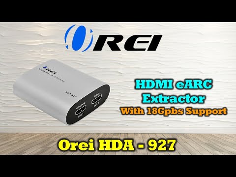 eARC 4K@60Hz Audio Extractor Converter 18G HDMI 2.0 ARC Support (HDA-927)
