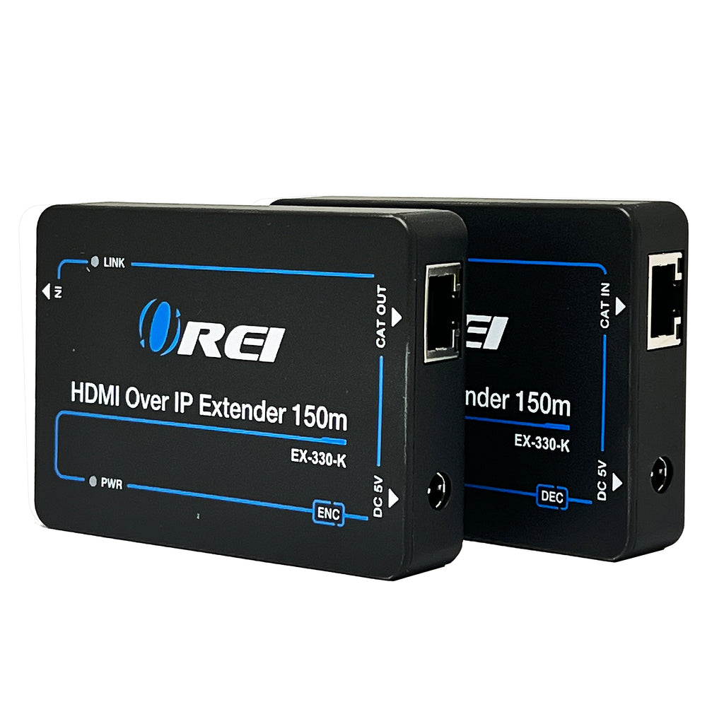 Orei EX-330-K HDMI Extender Signal Over Single CAT5e/CAT6 Ethernet Cable up to 330', Deep Color